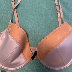 ABS intimates bra pale blue nude lace worn 1x 36D